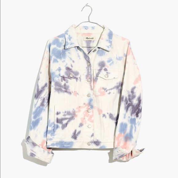 The Raglan Oversized Jean Jacket: Tie-Dyed Edition - Picture 6 of 9